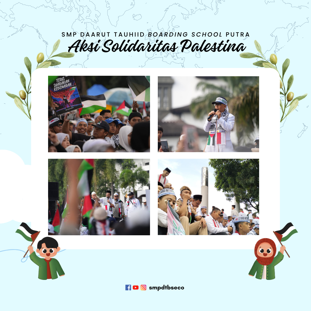  SMP Daarut Tauhiid Boarding School Ikuti Aksi Solidaritas Palestina 